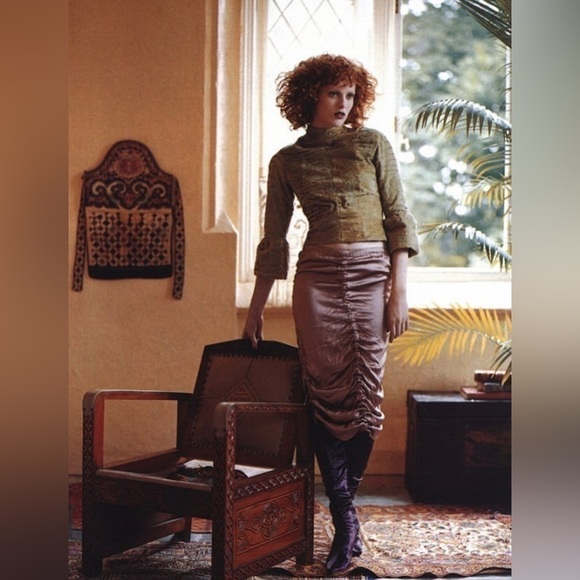 Vintage Tom Ford x Gucci Velvet Over The Knee High Heel Boots 9.5 - Picture 3 of 11